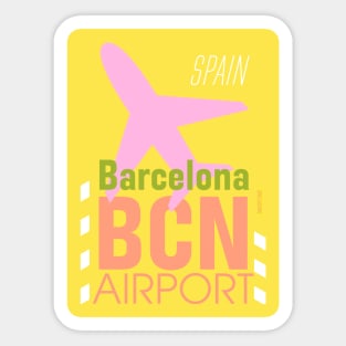 BCN Barcelona sun Sticker